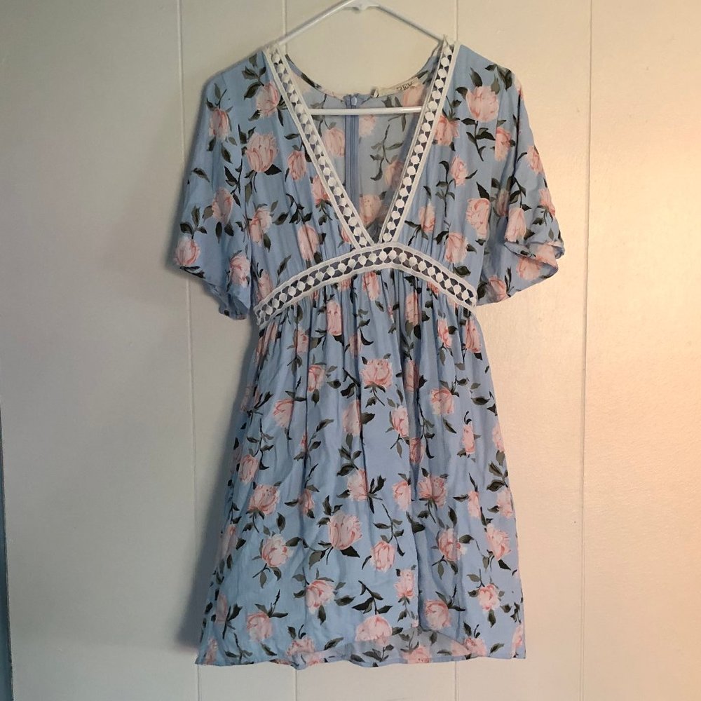 white, blue, pink, dress, summer, mini